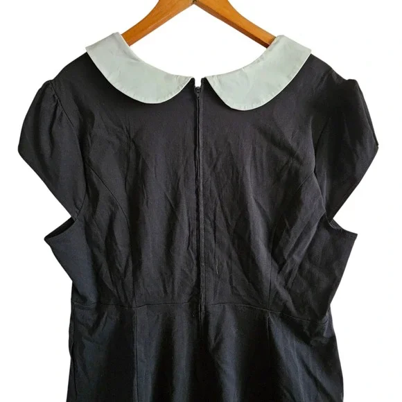 Torrid Hello Kitty Dress‎ Peter Pan Collar Fit Flare Black Size 20 NWT - Picture 14 of 15